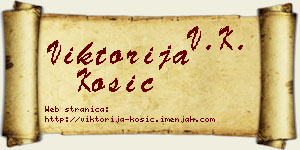 Viktorija Kosić vizit kartica